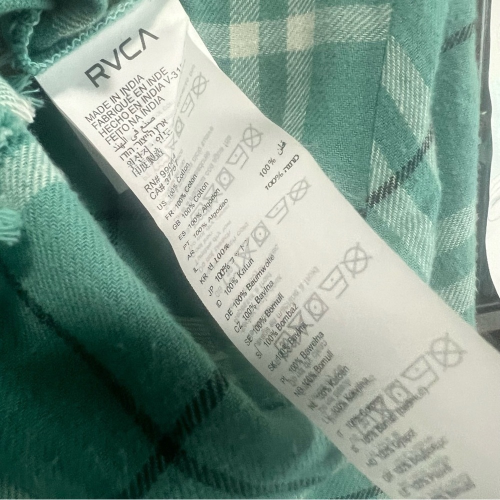 RVCA In A Haze Flannel Shirt - Women's Shirts, NWT - Picture 5 of 6